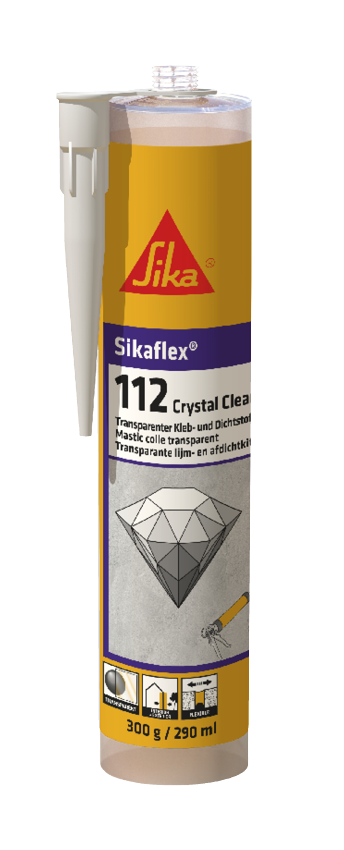 Sikaflex®-112 Crystal Clear Glasklar 290ml