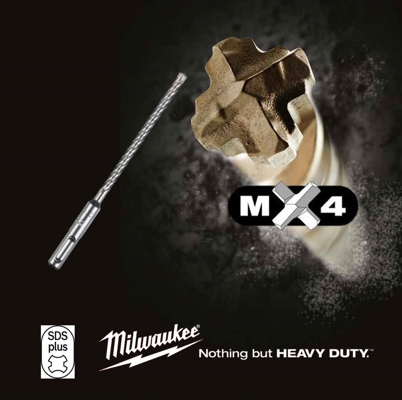 Milwaukee MX4 SDS+ Hammerbohrer vierspiralig HM